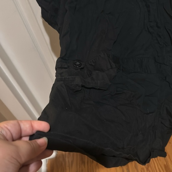 White Label Stretch Women's Black Short-Sleeve Scrubs Top XL - Picture 6 of 6